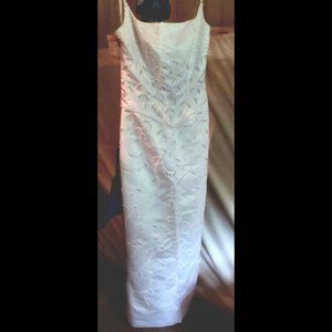 Gorgeous beaded and embellished sheath wedding dress